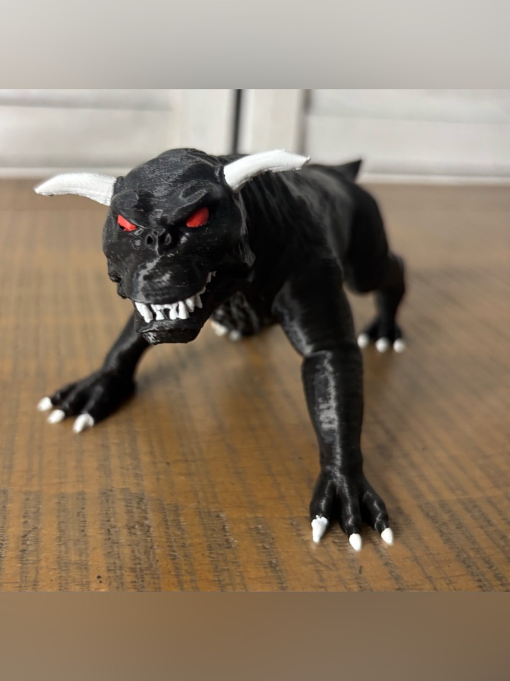 Custom Ghostbusters Terror Dog Figure - 7" Hand-Painted OOAK Zuul Vinz